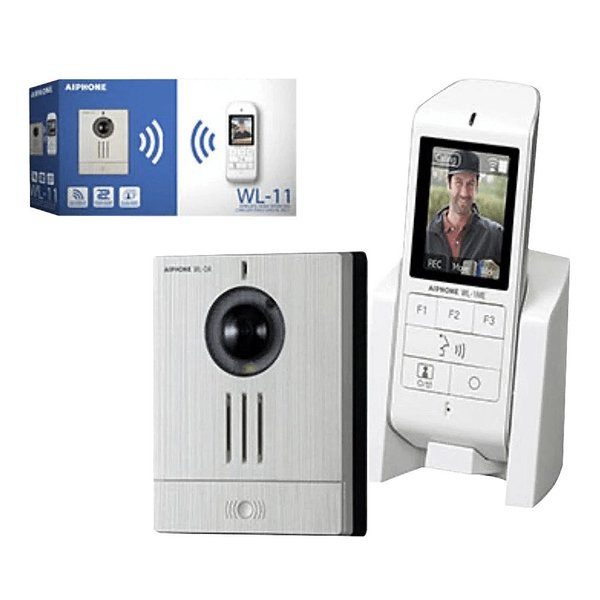 Aiphone Wireless Video Intercom Set, Includes: WL-DA, WL-1ME, WLW-C.E, and BLJ06W050040P2-U WL-11.E1